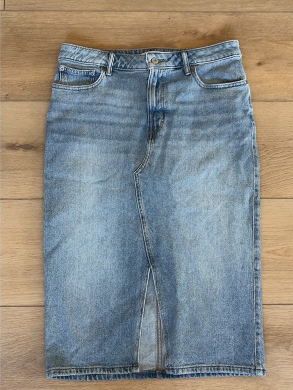 Midi Denim Jean Skirt Lucky Brand